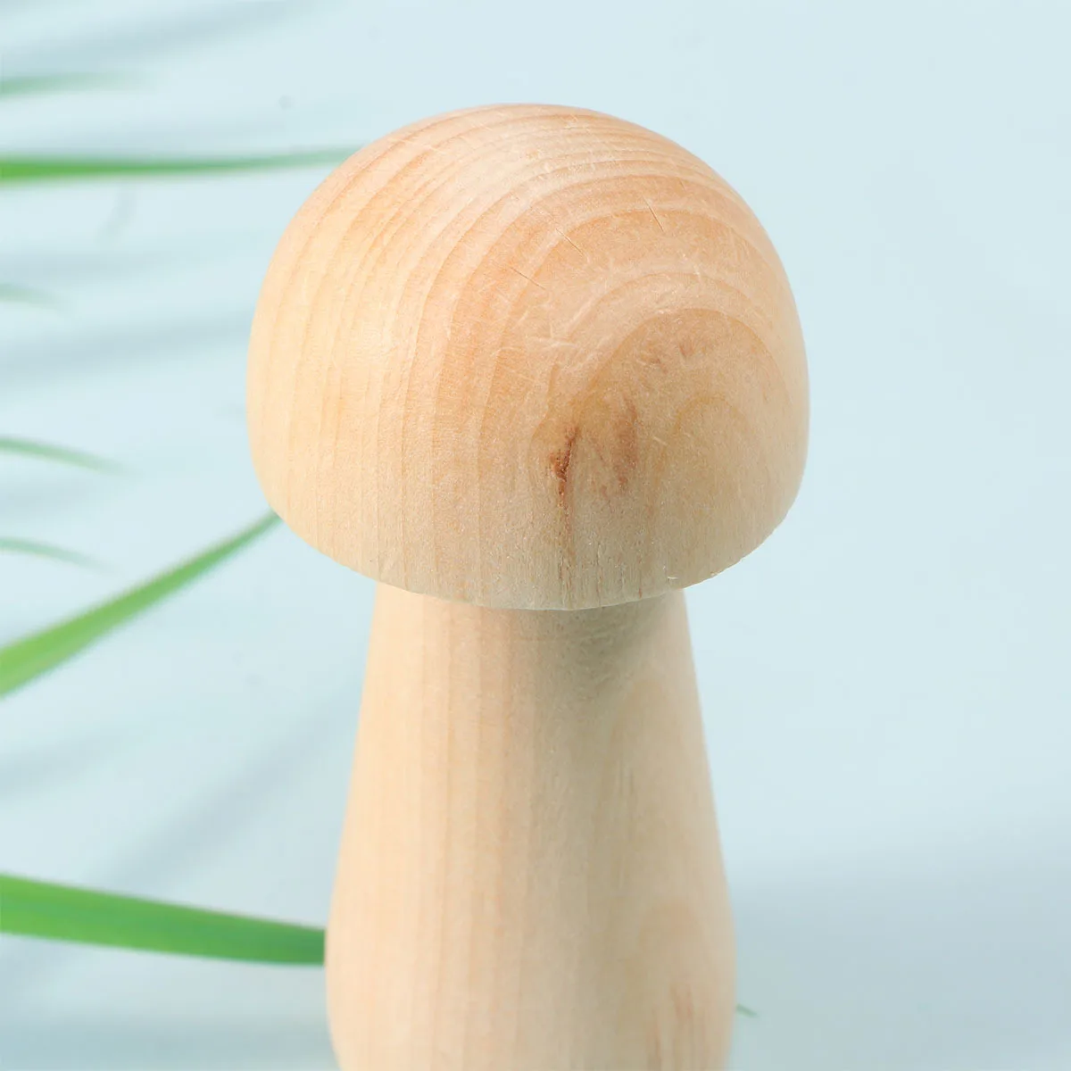 

10Pcs Wooden Mushroom Head DIY Painting Craft Eco-Friendly Smooth Sanded for Kids Creative Play 85mm Wooden