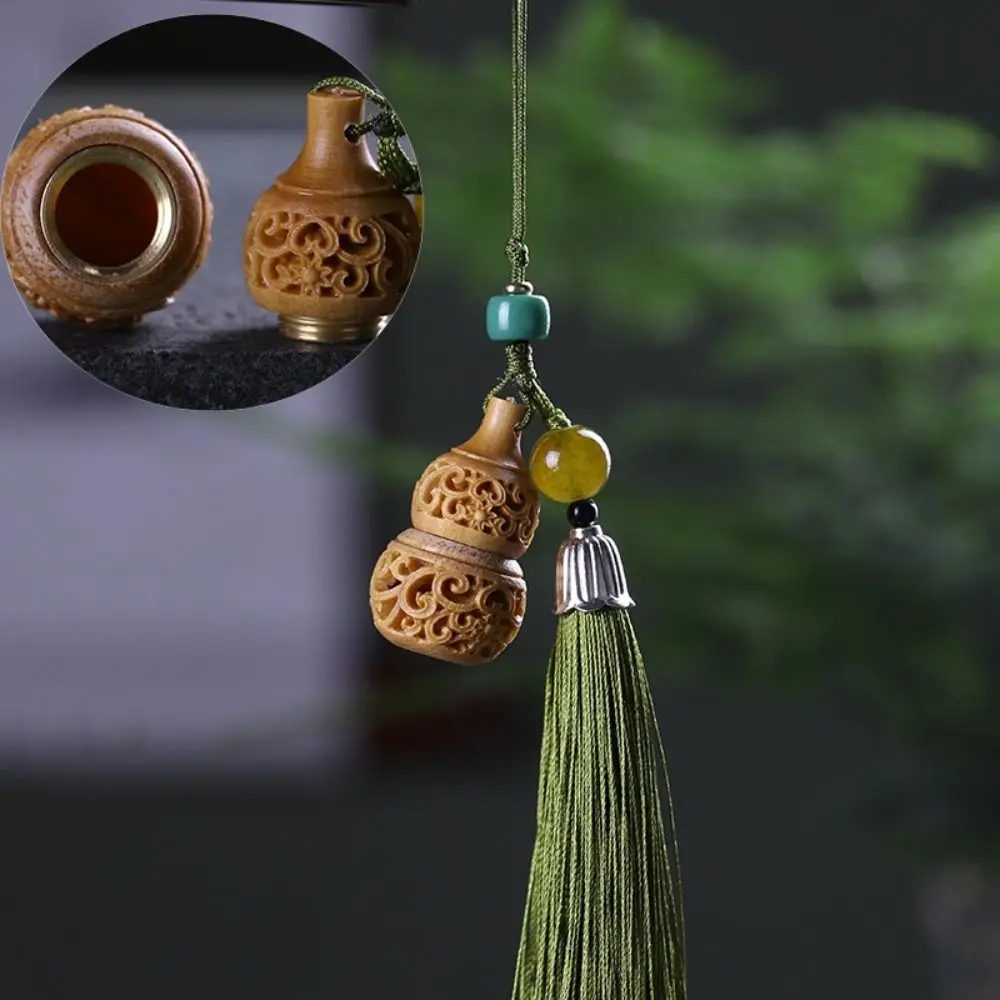 

Wooden Lotus Flower Hollow Car Sachet Pendant Air Freshener Carved Wood Chinese Style Car Interior Decoration