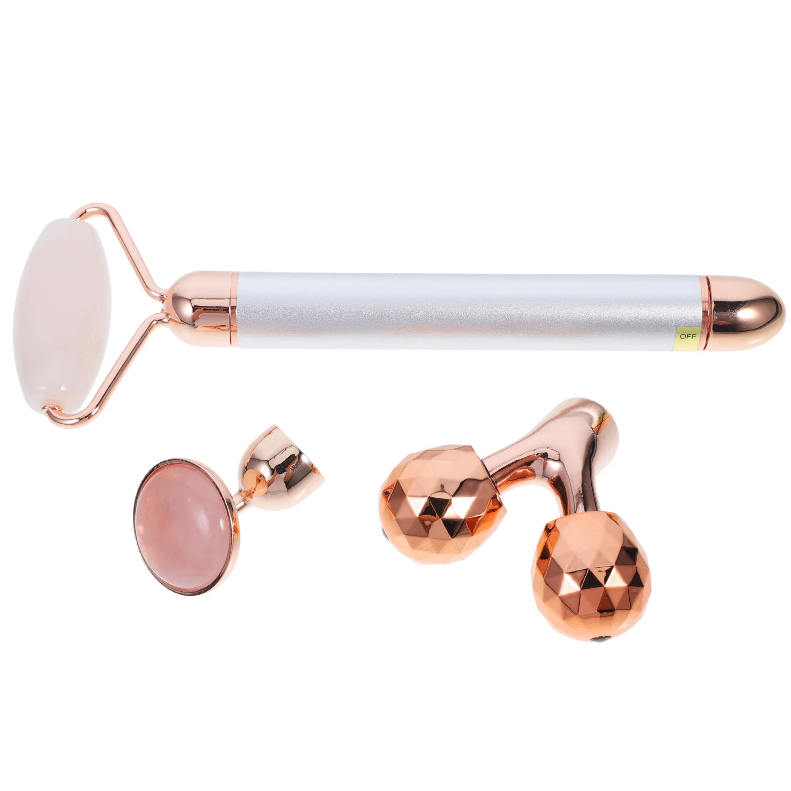 1Set 3-in-1 Jade Facial Roller Kit Durable Professional Gift for Women Birthday Christmas Day 3-in-1 Jade Face Roller