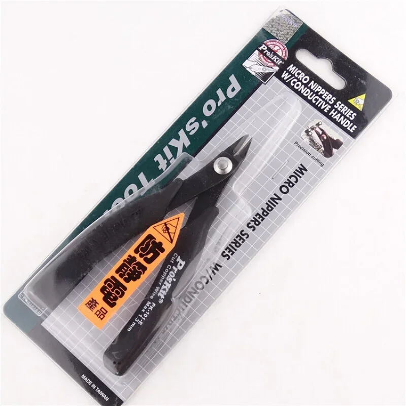 حار Proskit 1PK-101-E مكافحة ساكنة قطري كماشة سلك كهربائي كابل قطع بوصة كابل العقص أدوات يدوية تجريد ذو طيات