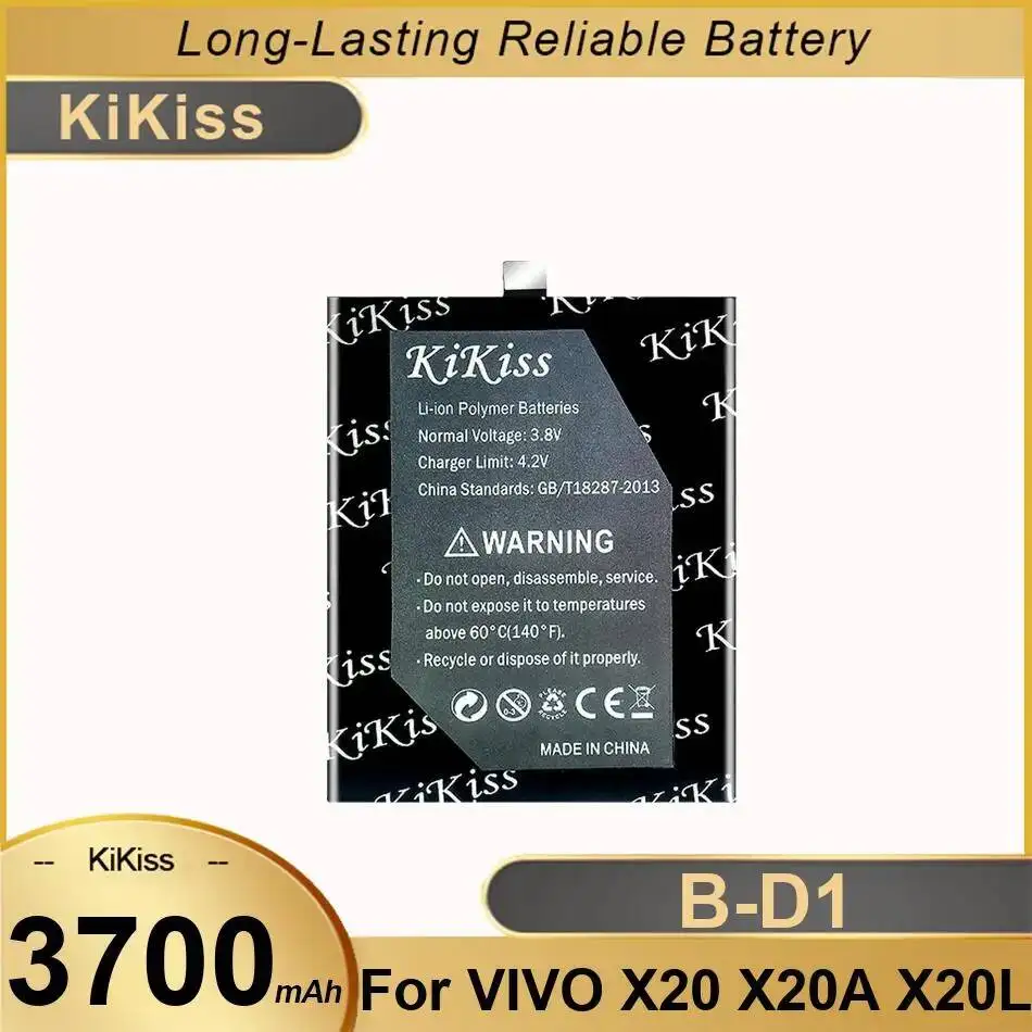 

B-D1 Аккумулятор для мобильного телефона Премиум-замена Долговечная работа для Vivo X20 X20A X20L 3700 мАч