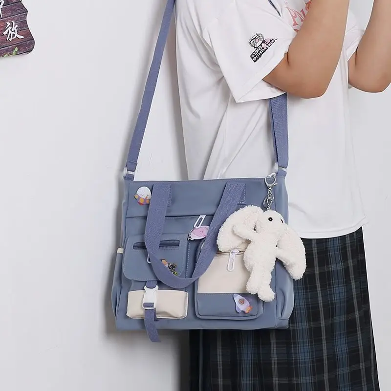 Nowe płótno torebki damskie torba młodzieżowa moda damska torba na ramię uniwersalne torebki damskie Crossbody pokrowiec Bolsas