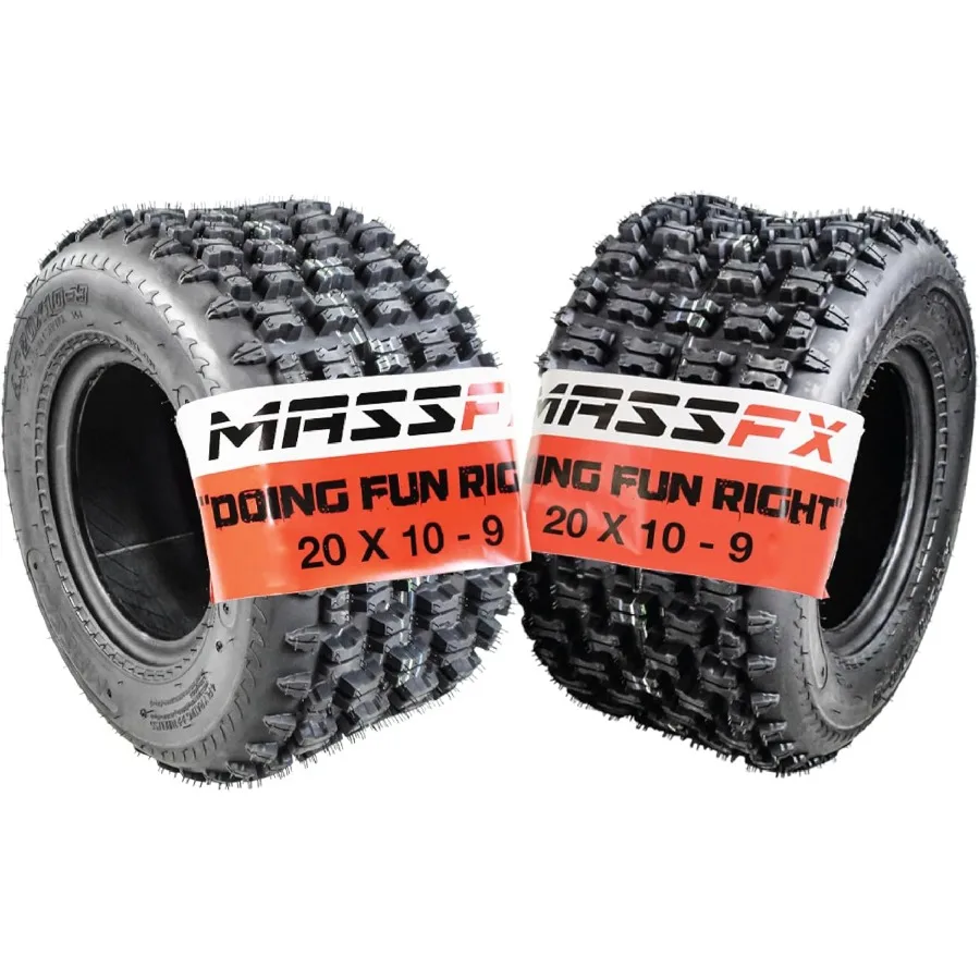 

Задняя шина 20x109 для автомобилей AllTerrain ATV UtilityTask (UTV) и боковой стороны (SxS), 4-слойная, с глубиной протектора 15 мм, 20x10x9 (2 шт.)