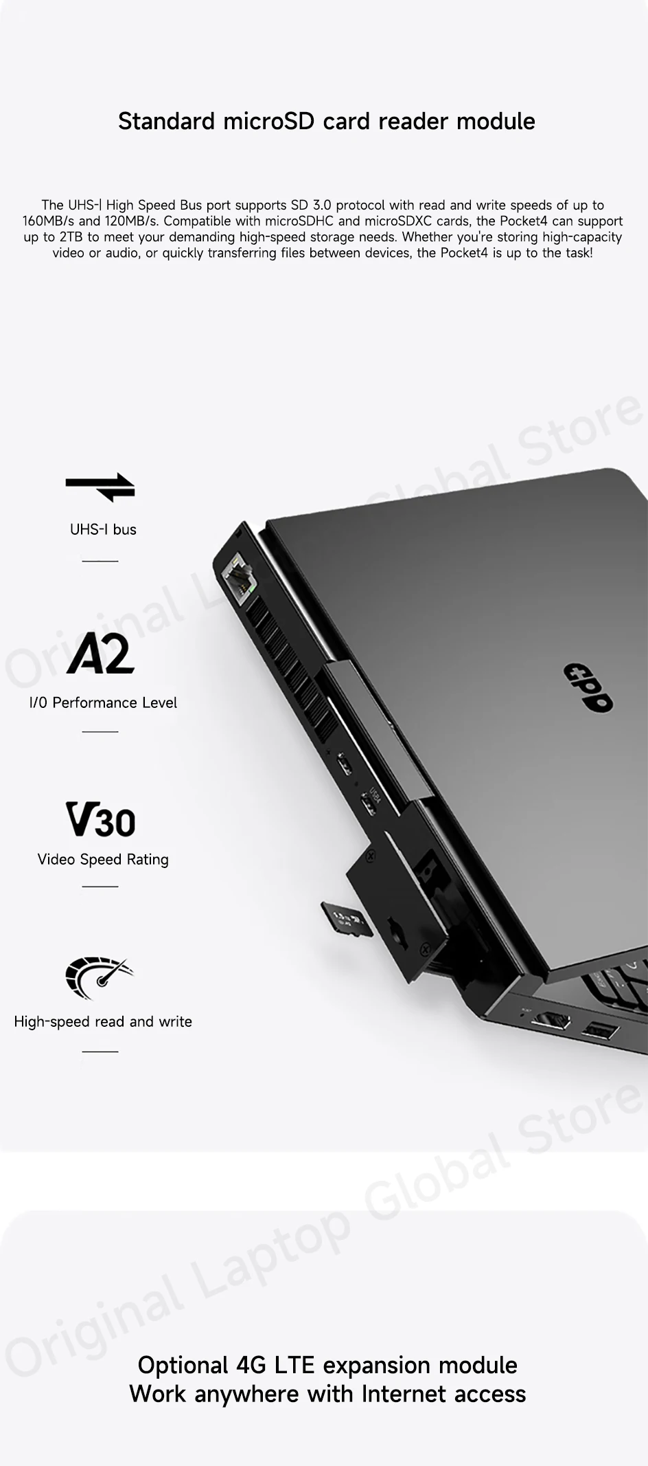 GPD Pocket 4 2025 AMD AI 9 HX 370 32GB/64GB RAM 2TB/4TB SSD 8.8-inch 2.5K Resolution 144 Hz Refresh Rate mini Laptop