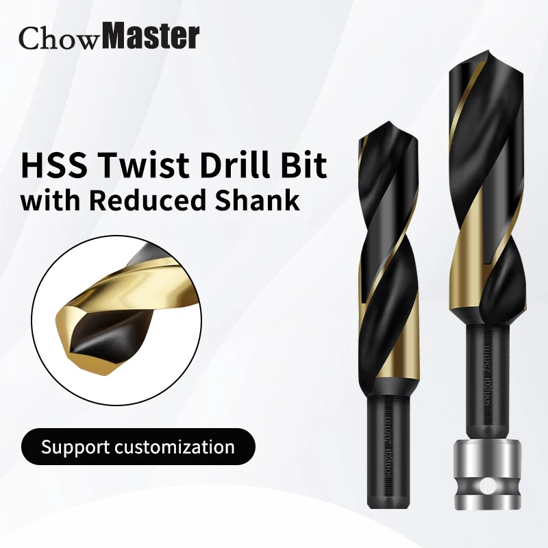 

Chowmaster HSS Twist Drill Bit 14mm Shank High Speed Steel Hole Saw Cutter for Wood Plastic Electric Wrench Bits