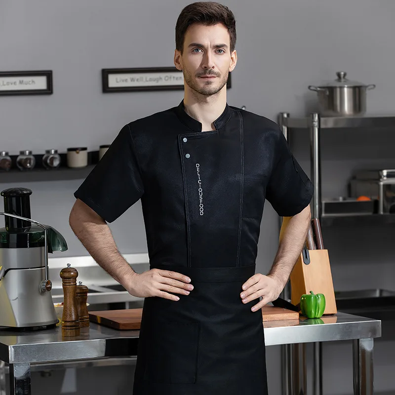 Western Restaurant Steakhouse Work Uniform Hotel Catering Fast Food Restaurant Hotel Canteen Kitchen Summer Short Sleeve Chef Un