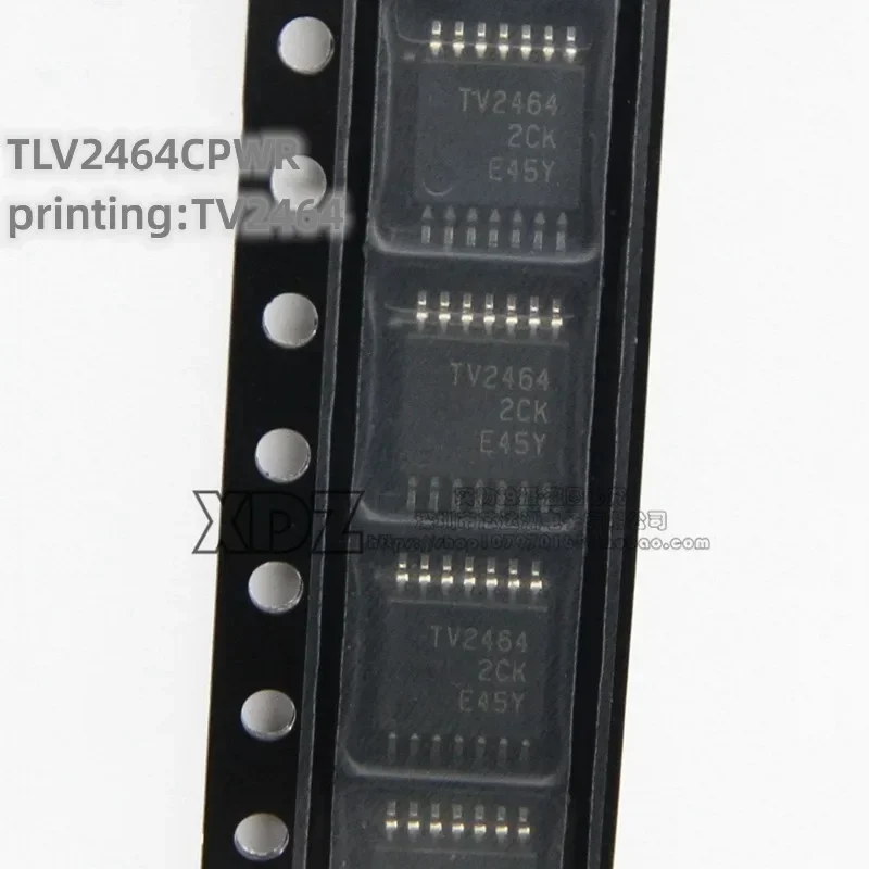 5pcs/lot TLV2464CPWR TLV2464 Silk screen printing TV2464 TSSOP-14 package Original genuine Operational amplifier chip