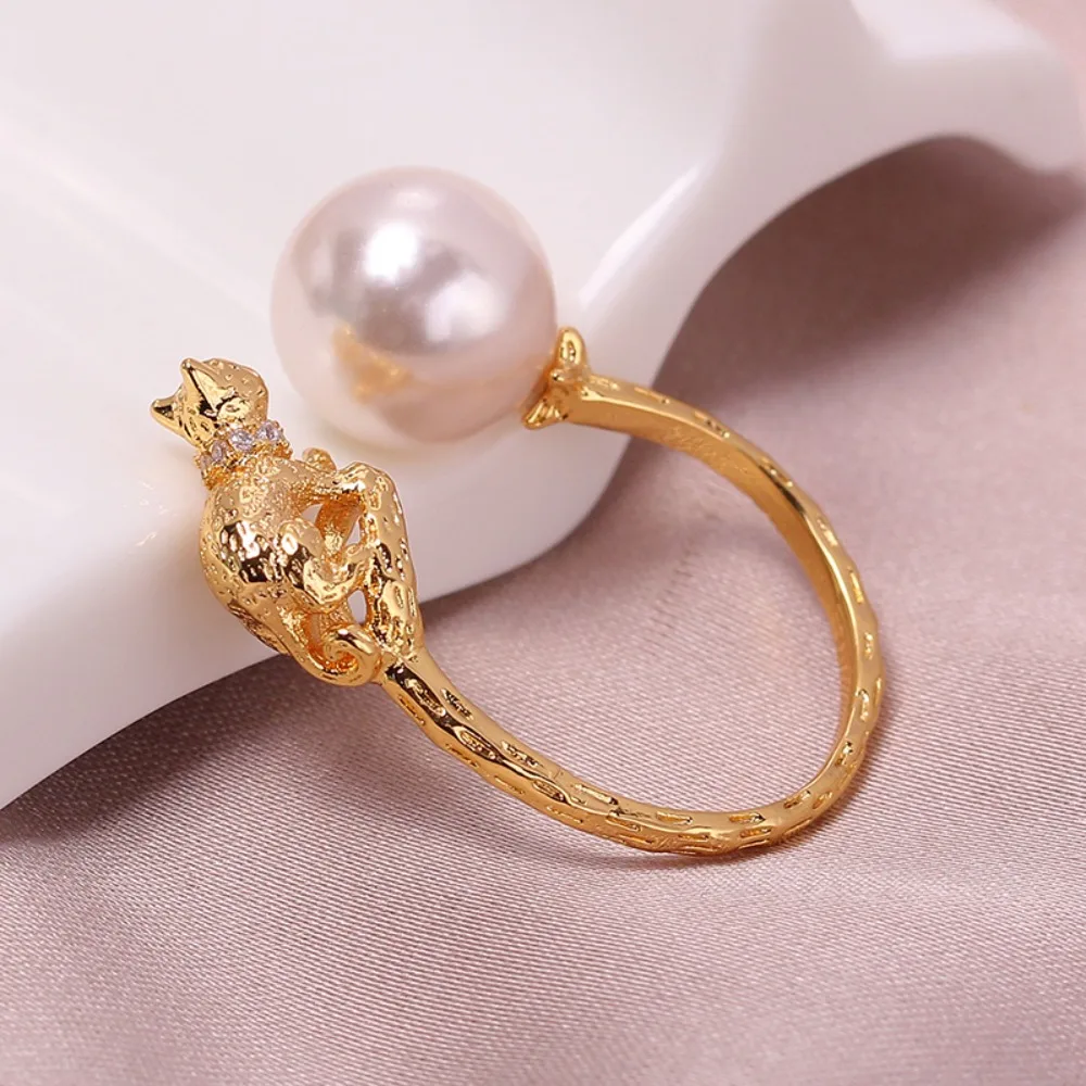 

5pcs Adjustable Gold Plated Pearl Ring Settings Findings & Accessories-for Jewelry Making Bulk Wholesale Craft Supplies 7-9mm