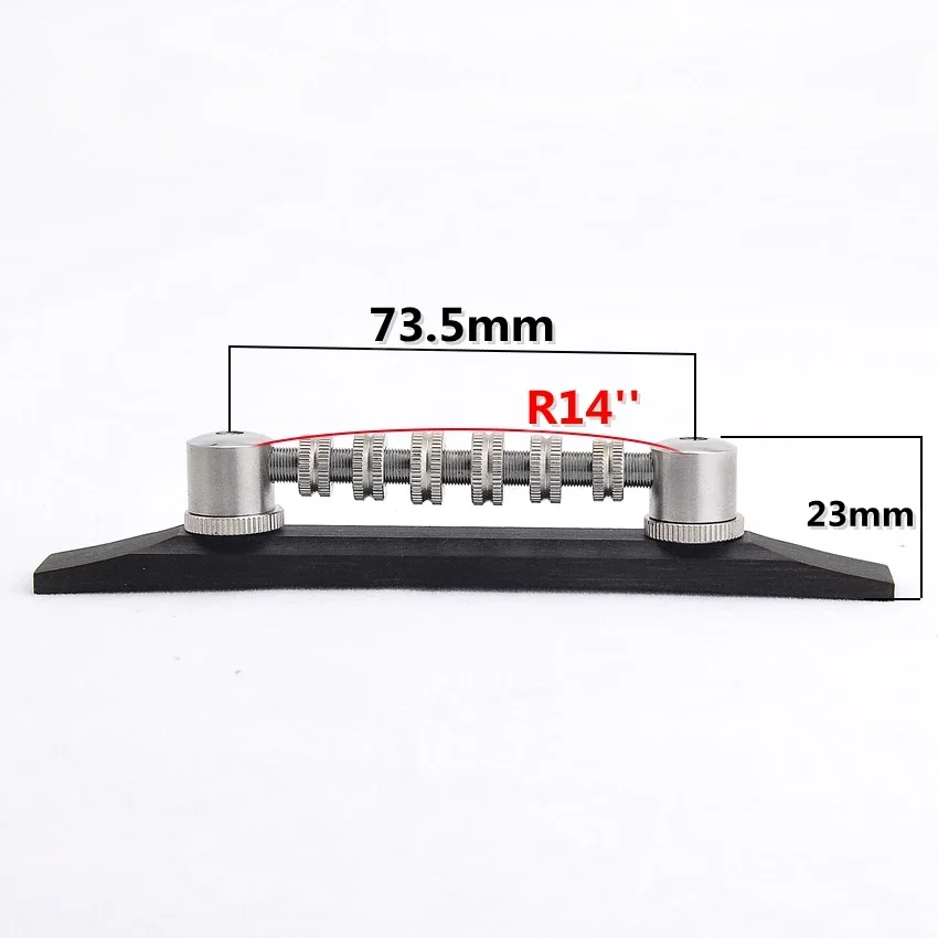 1 Set Stainless Steel Space Control Adjustable Roller Bridge With Ebony Base