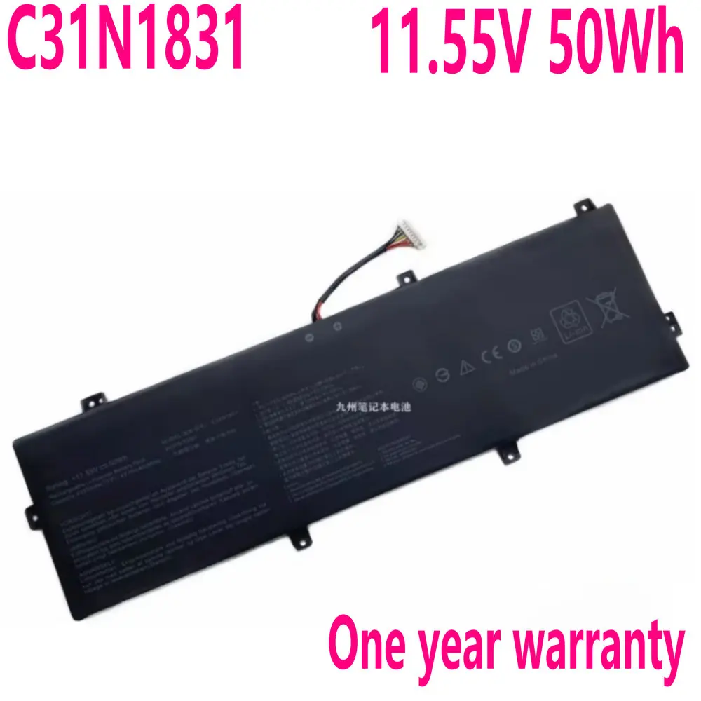 

11.55V 50Wh New C31N1831 Laptop Battery For ASUS Zenbook 14 UX433FA UX433FN UX433FQ P3540FA P3548FA P574FA PE574FA PX574F