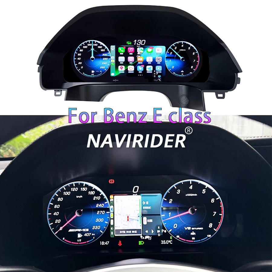 

Для Mercedes Benz E-Class W212 2013-2016 кластерный спидометр ЖК-дисплей, обновление цифровых приборов, умный кластер приборной панели 12,3 дюйма