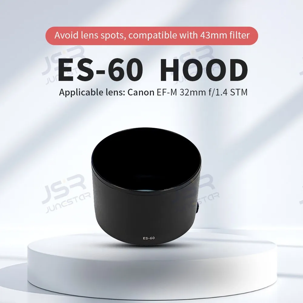 Световой экран ES-60 подходит для объектива Canon EF-M 32 мм f1.4 STM, аксессуары для объектива 43 мм, УФ-фильтр