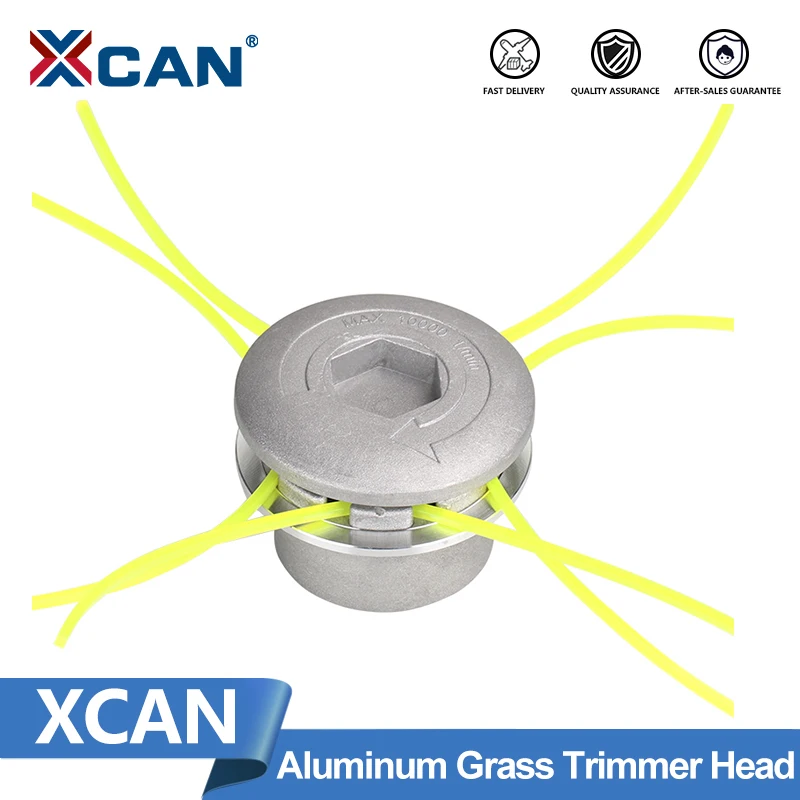 Universal Aluminum Trimmer Head With Four String Set Garden Grass Brush Cutter Accessories Durable Strimmer Head For Lawn Mower