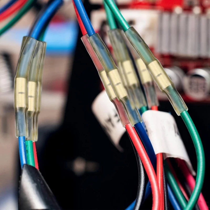 3 قطعة مجموعة لصق تحت الأرض 3 A3C مجموعة لصق خط المضخة الغاطسة لـ 10 12 14AWG مع 10 جدار مزدوج شفاف يتقلص الحرارة