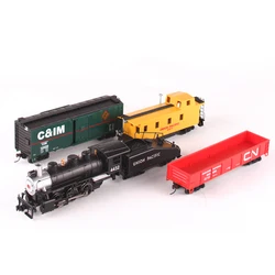 HO 1/87 Steam Train Model American Series Pacific Trapeze Simulation Train Model Set 00692 with Lights