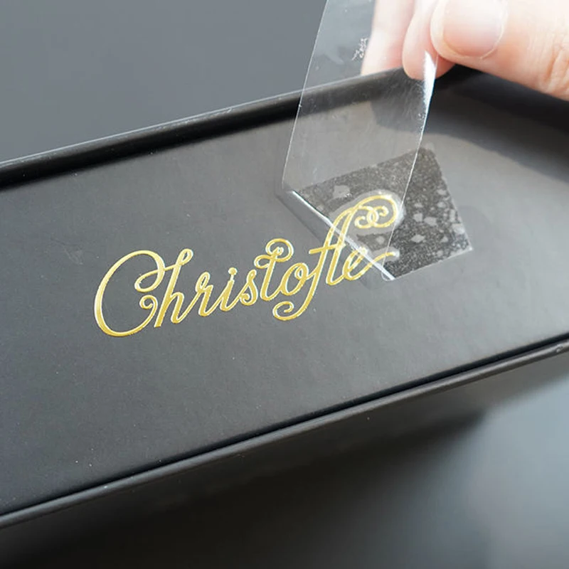 custom.OEM Cosmetics Perfume Bottle Jar Packaging Label Copper Nickel Sticker 3D Foil Silver Custom Metal Transfer Sti