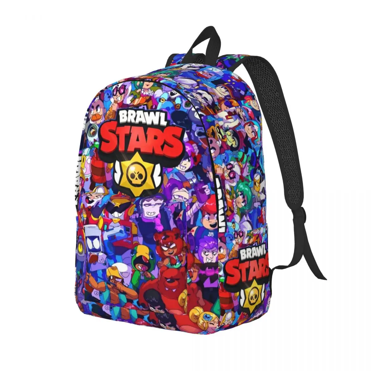 Anime B-Stars Game Logo Cool Backpack Outdoor Student Work Cartoon Cool Daypack for Men Women Laptop Canvas Bags