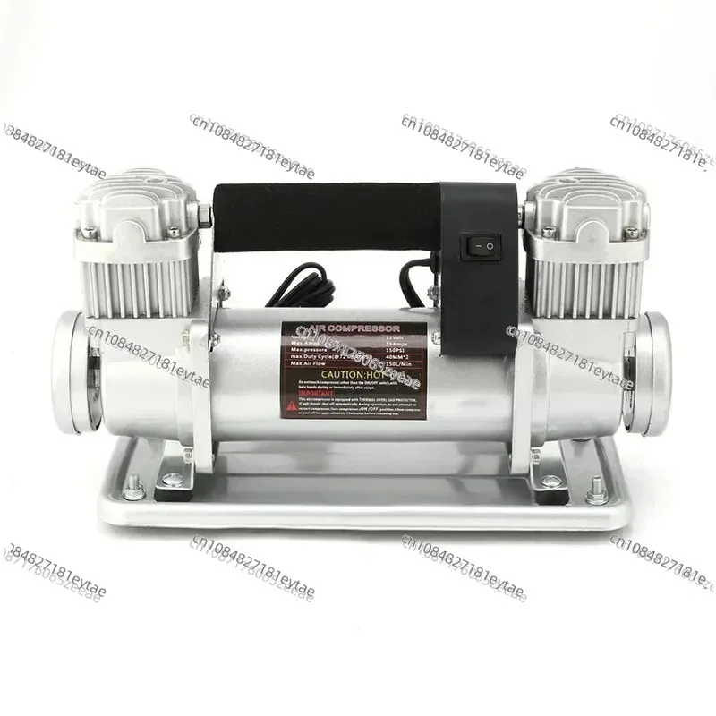 Suitable for High-power Car Air Pump Double-cylinder All-metal Fast Off-road Play Sand Pump High-pressure 480W Air Compressor