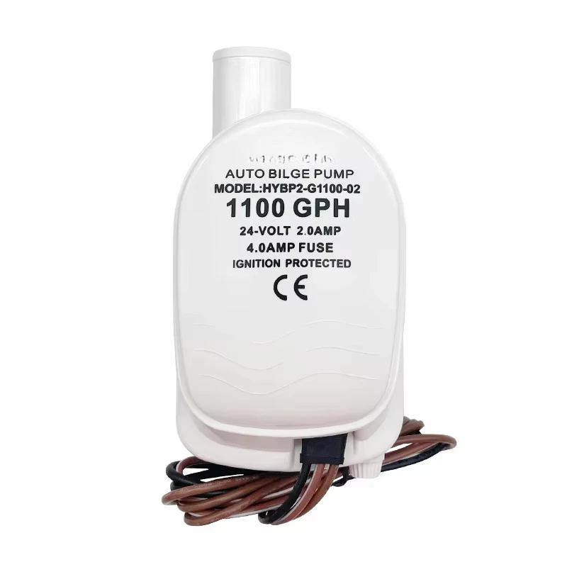 24V 1100GPH Electric Submersible Bilge Pump High Efficiency Water Drainage Pump for Marine Yacht Boat Fishing Vessel