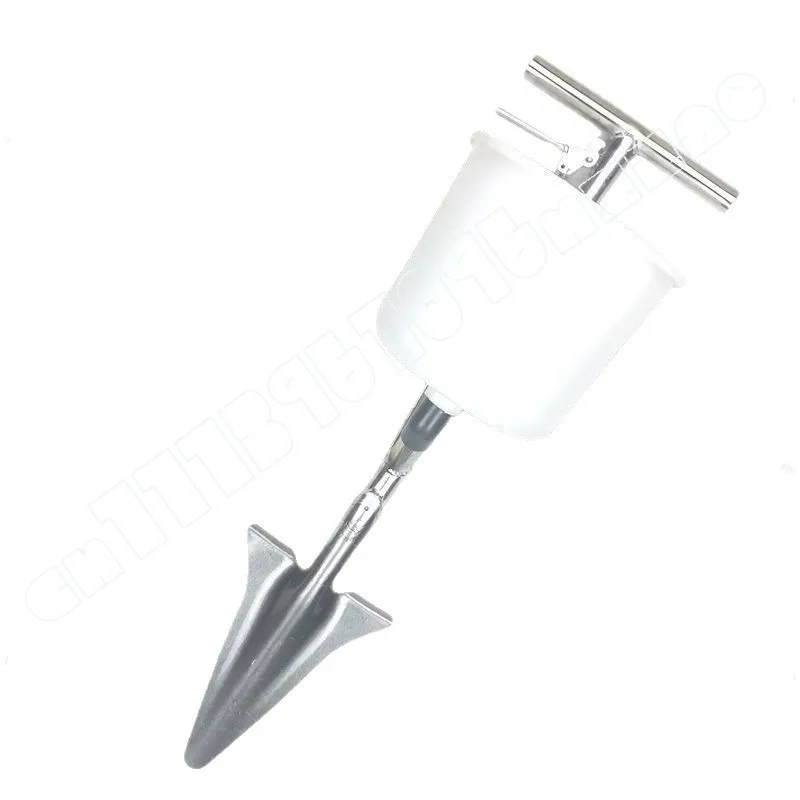 Fertilization Small White Bucket Manual Fertilization Artifact Artificial Topdressing Artifact Corn Topdressing Artifact