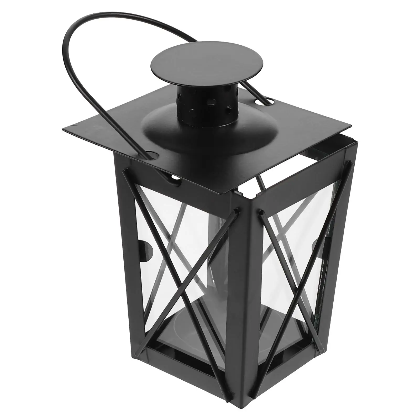 

Vintage Candlestick Lantern Iron Decorative Holders Tea Light Candles Table Decor Retro Style Home Party Wedding Gifts