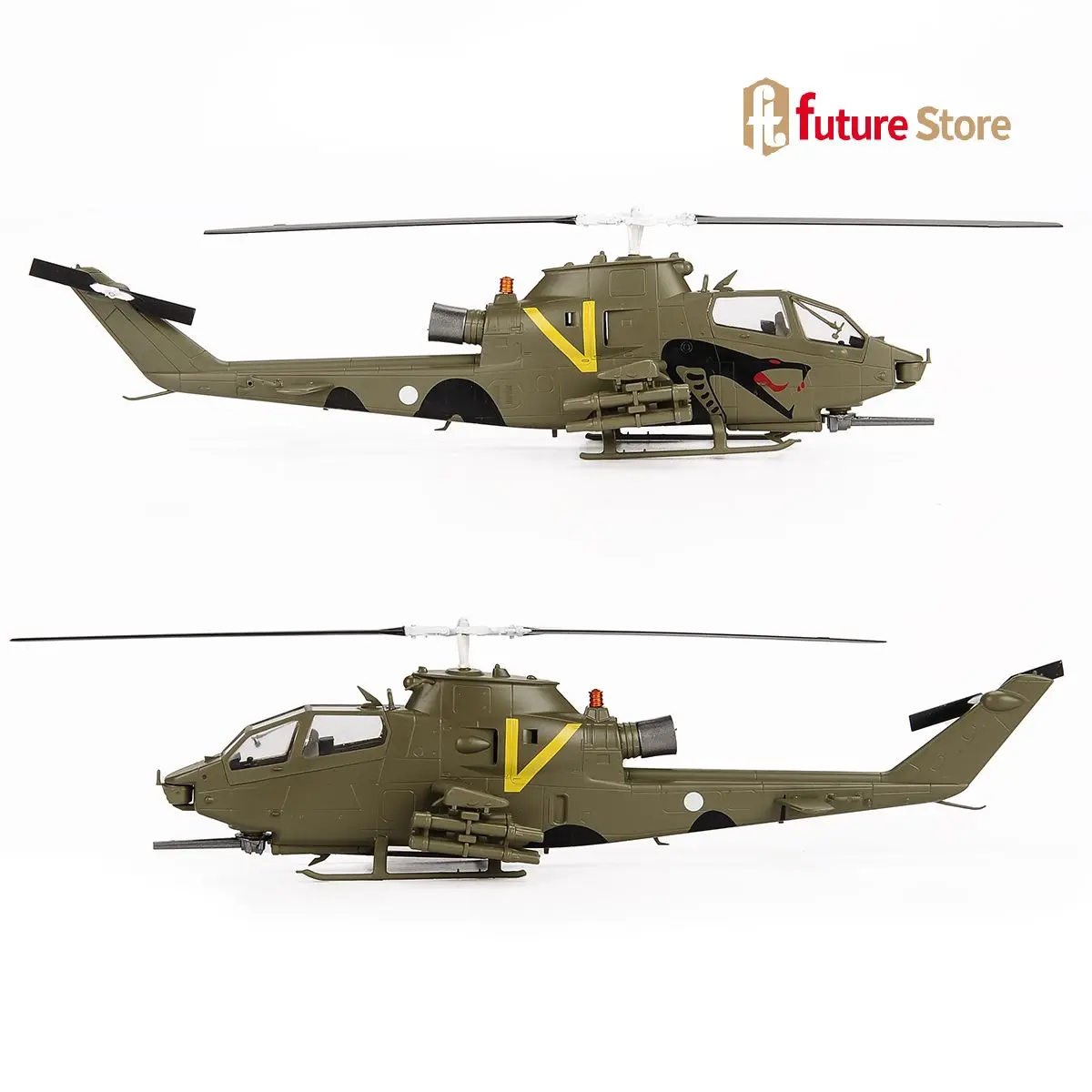 1/72 AH1 Cobra Attack Helicopter Military Model US Army Aircraft Toy Vietnam War