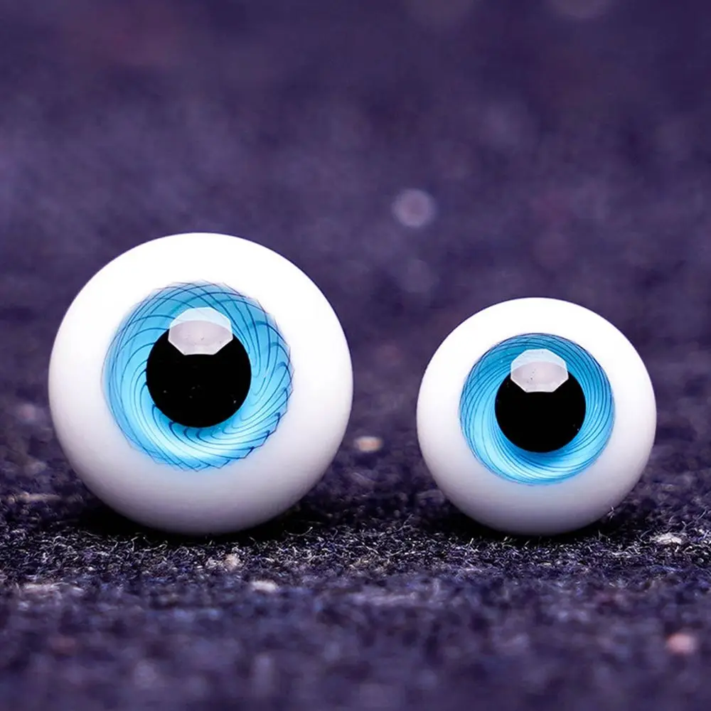 1pair 6mm 8mm 10mm 12mm 14mm Blue Black Glass Eyes Eyeball For BJD Doll DIY Doll Making Crafts Accessories Safety Animal Eyes