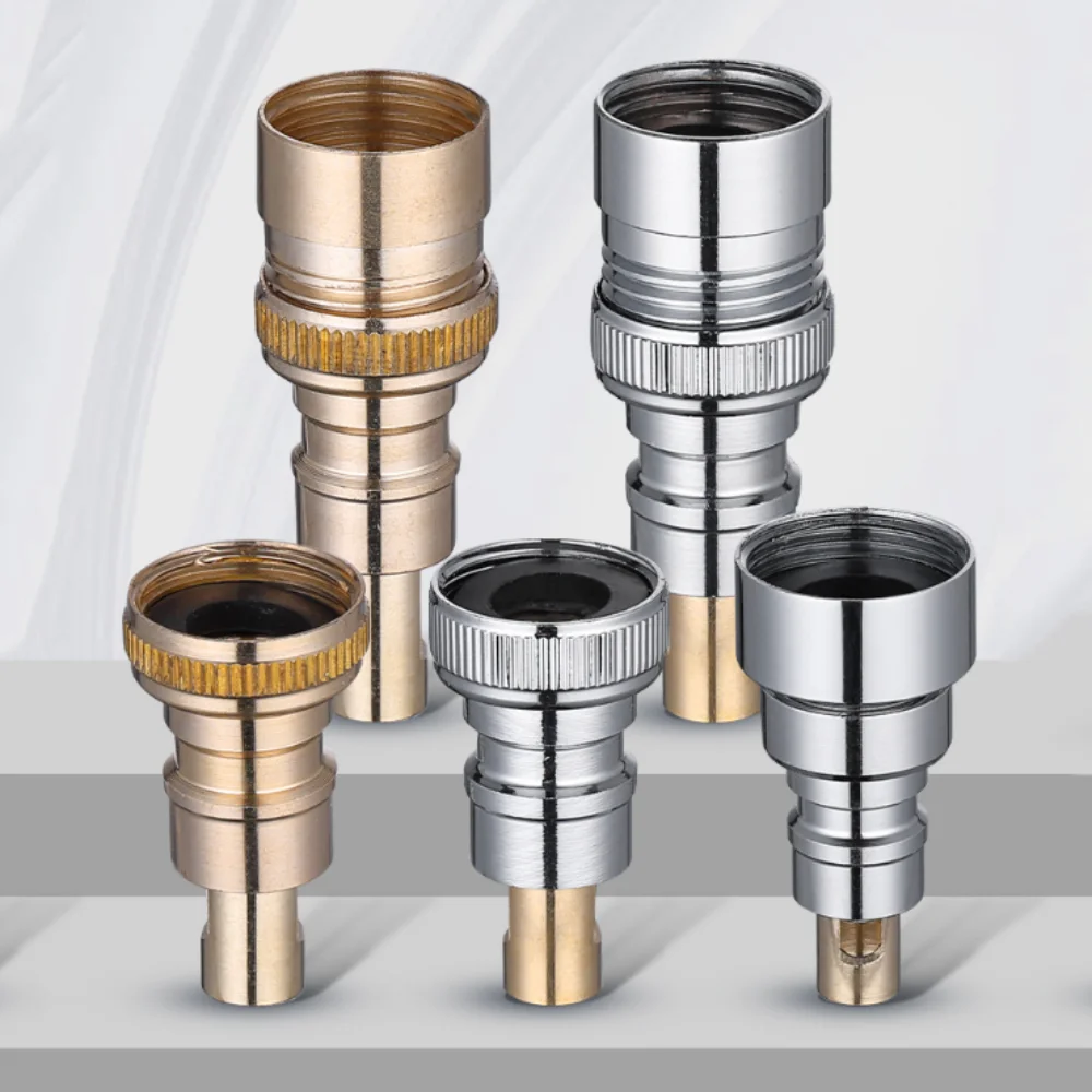 

Copper Automatic Water Stop Nozzle Anti-fall Off Screw Joint Intelligent Sealing Joint Modern Durable Switch Faucet Valve
