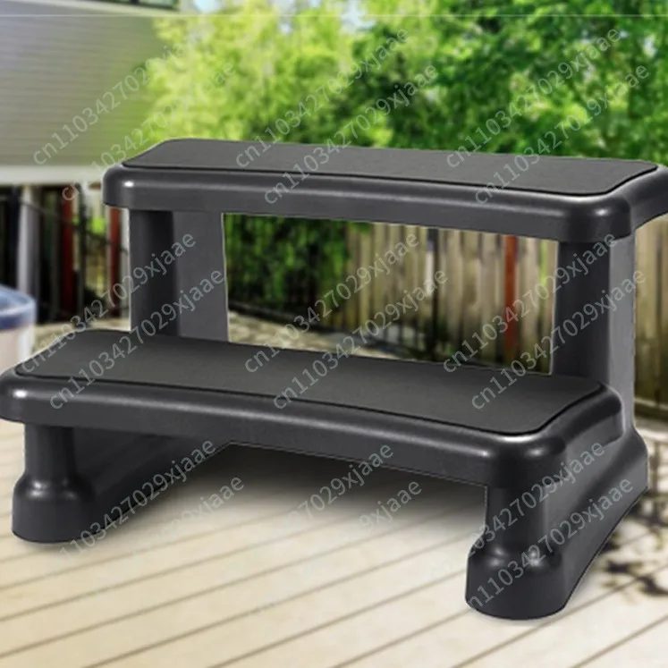 Folding Aluminum Spa Step Ladder, Non-Slip Anti-Slip Bathtub Stairs, Heavy Duty 660LBS for Hot Tub, Kids, Elderly, Pool, RV