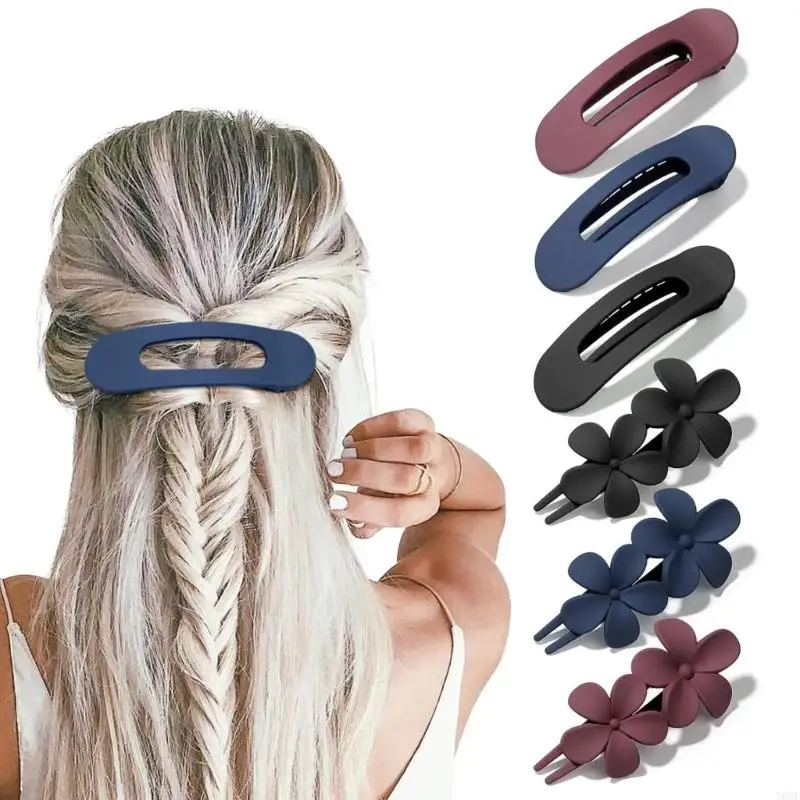 

Stylish Floral Hair Claw Clip Pack of 6pcs Secure Grip Hair Barrettes Headwear Y08E