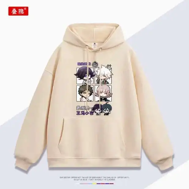 

Anime Danganronpa V3: Killing Harmony Kokichi Oma Hooded Hoodie Cosplay Autumn Winter Men Women Coat Loose Jacket Tops anime