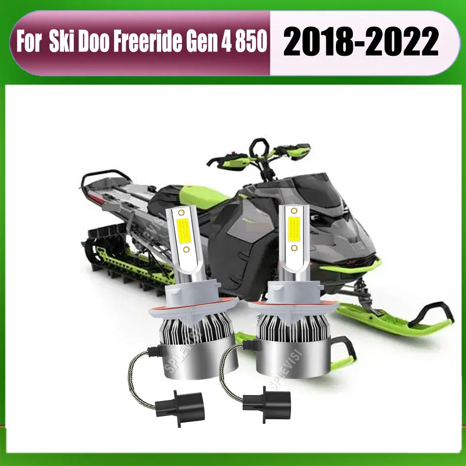 

9008 H13 LED Headlight Conversion Bulb -work stably in any harsh weather For Ski Doo Freeride Gen 4 850 2018 2019 2020 2021 2022