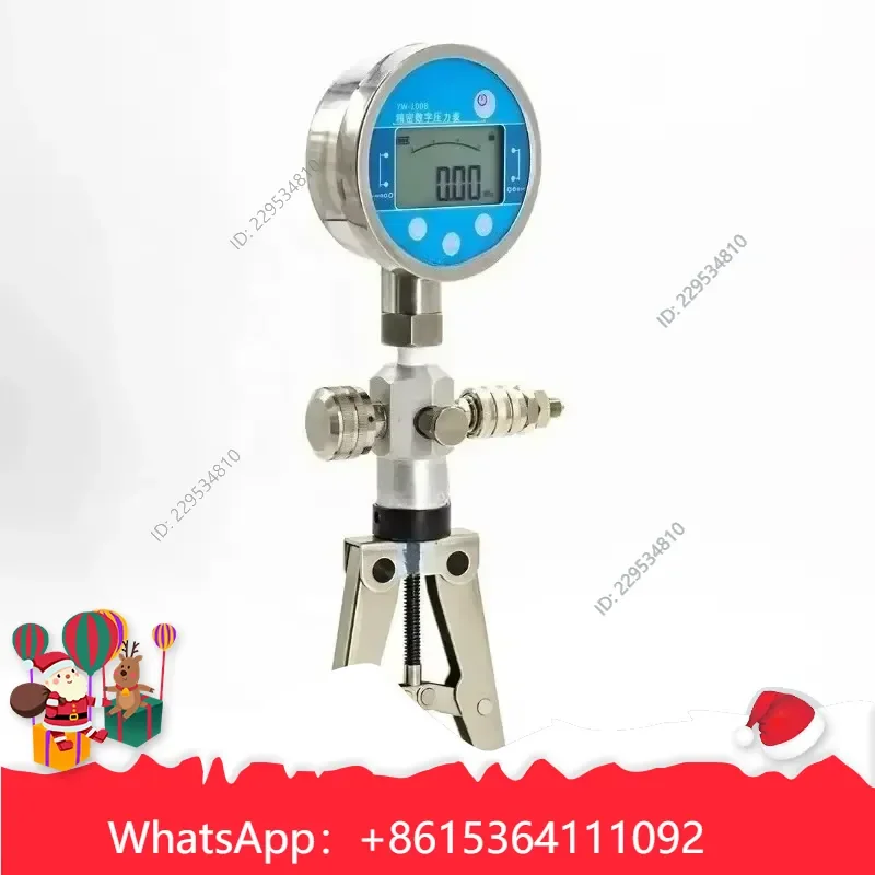 de alta calidad for Y039 Portable Vacuum Pressure Gauge High Pressure Pneumatic Hydraulic Hand Pump Compatible For Model，1pc
