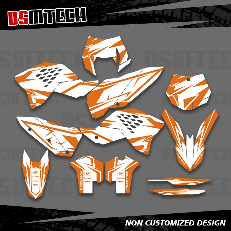 

DSMTECH для KTM SX SXF 2007 2008 2009 2010 EXC EXCF 125 250 300 450 2008 2009 2010 2011 графические наклейки наклейки мотоцикл 010