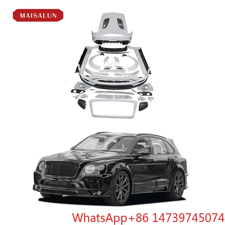 M‑Sport Full Conversion Body Kit Front Rear Bumper Side Skirt Hood Exterior Tuning PartsCar Partsold‑to‑new Upgrade