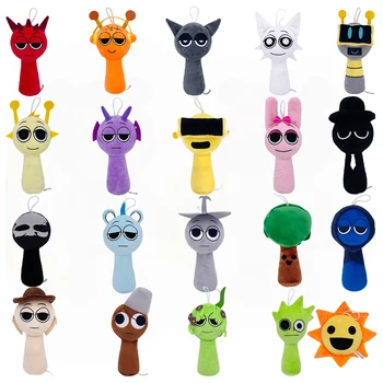 จังหวะกล่องตุ๊กตา Sprunki ตุ๊กตาเกมอุปกรณ์ต่อพ่วงตุ๊กตาของเล่นตุ๊กตาตุ๊กตา Plush ตุ๊กตาของเล่นเด็กคริสต์มาสของขวัญหมอนจี้ตุ๊กตา