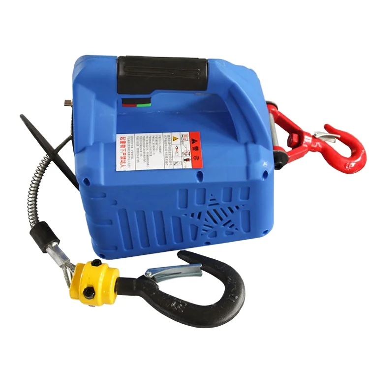 

220V 100kg Portable Electric Hoist 3-in-1 Micro Crane for Small Household Decoration Convenient Traction Wire Rope for New