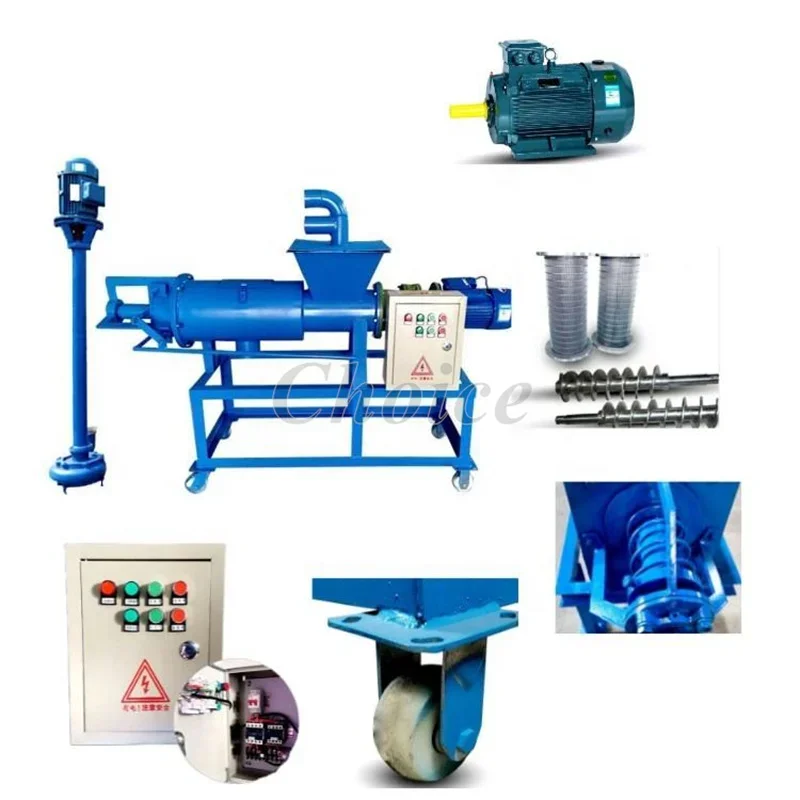 

Professional Farming Animal Dung Solid Liquid Separator Poultry Manure Drying Dewatering Machine Cow Dung Machines