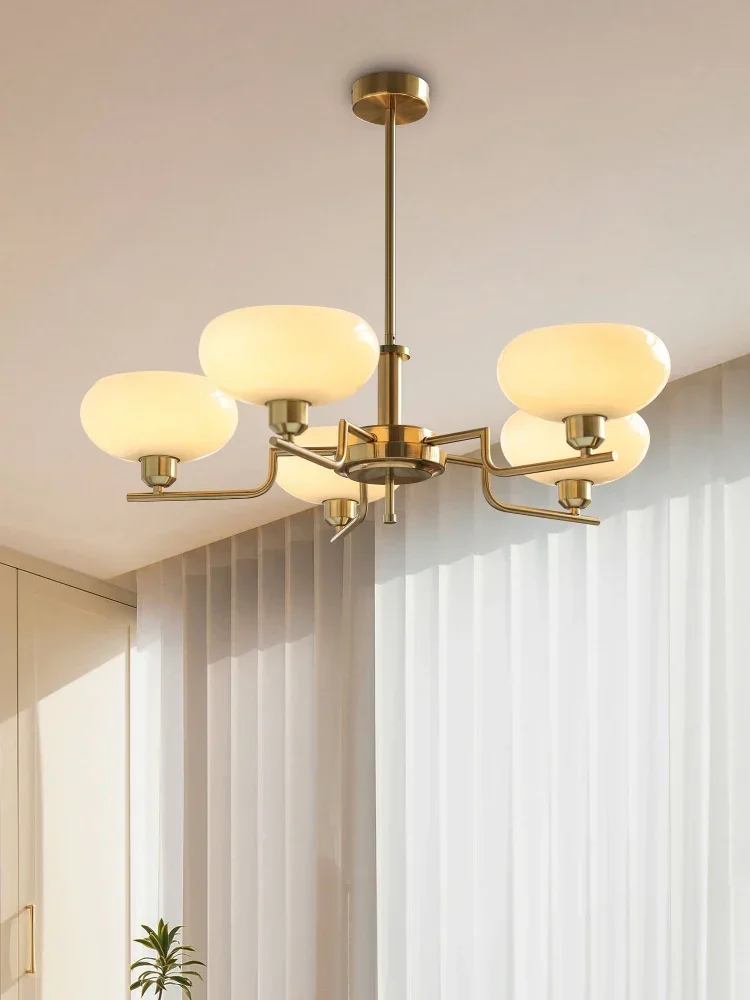 2024 Bauhaus Medieval Modern French Bedroom, Study Room, Living Room Chandelier Designer Nordic Retro Lamp