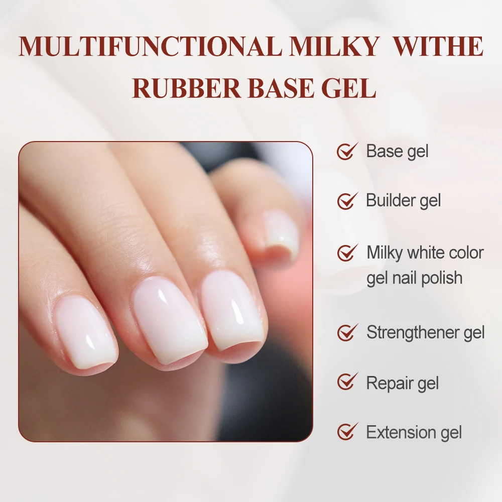 Fzanest Uv Rubber Base Gel Nagellak 15Ml Clear Builder Rubber Basis 2024 Hema Vrije Nagel Versterker Verlengingsgel In Een Fles