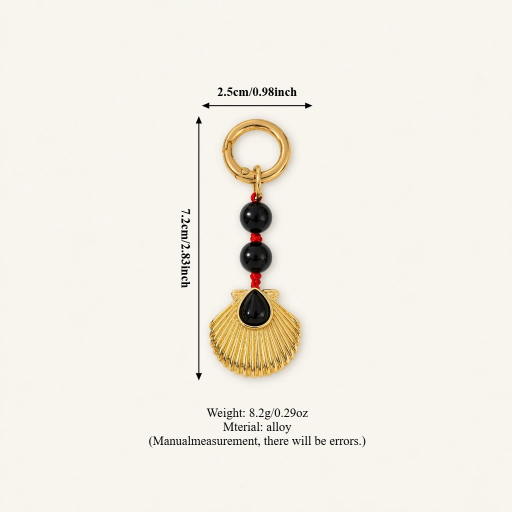 Nischen-Perlen-Design im Ozeanstil, Muschel-Taschenanhänger, DIY-Schlüsselanhänger, Schmuckanhänger – Detail 6