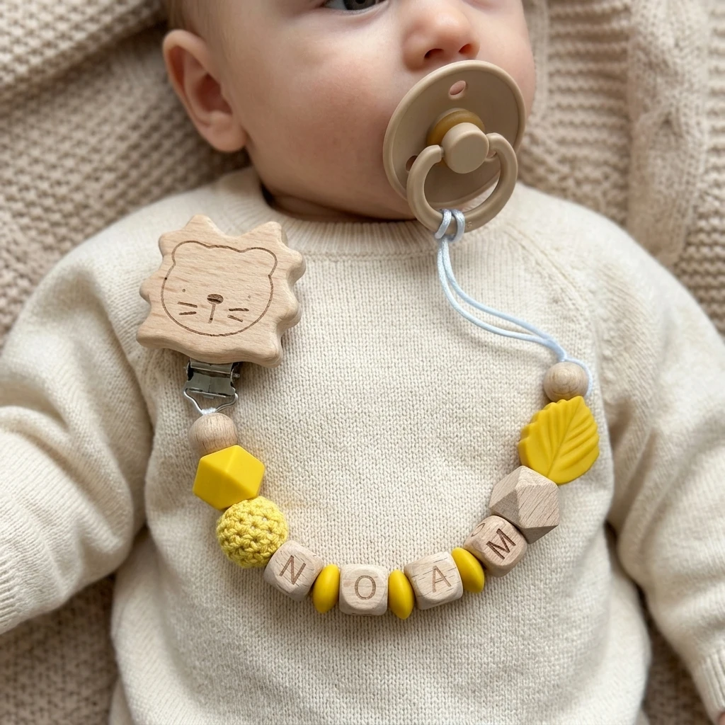 Baby Teethers - Mittsboy Personalizowany Klips do Smoczka dla