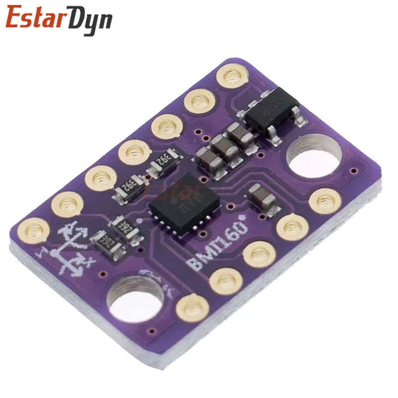 EstarDyn BMI160 GY-BMI160 6DOF 6-Axis Rate Gyro Gravity Accelerometer Sensor Module IIC I2C SPI Communication Protocol 3-5V