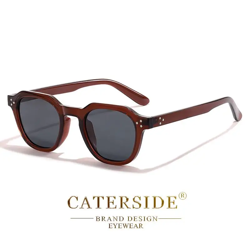 CATERSIDE Neue Modische Polarisierte Damen-Sonnenbrille mit Rundem Rahmen Farbige Sonnenbrillen für Herren Hochwertige Outdoor-Brillen für Partys und Reisen – Detail 14