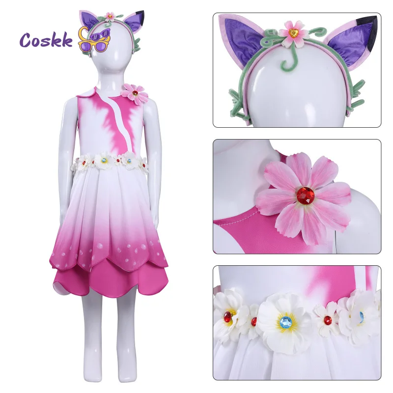 

Cartoon Gabby Cosplay Costume Gabs Elf Outfit 110-150 Size Dollhouse For Hallowmas Party Carnival Adult Women Gabby Role Play