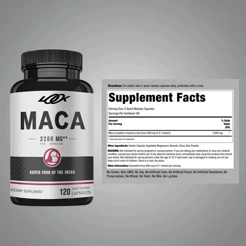 Male Endurance Supplement- with Maca - Balance Hormones,Improve Focus and Athletic Performance, Men's Energizer for Stamina