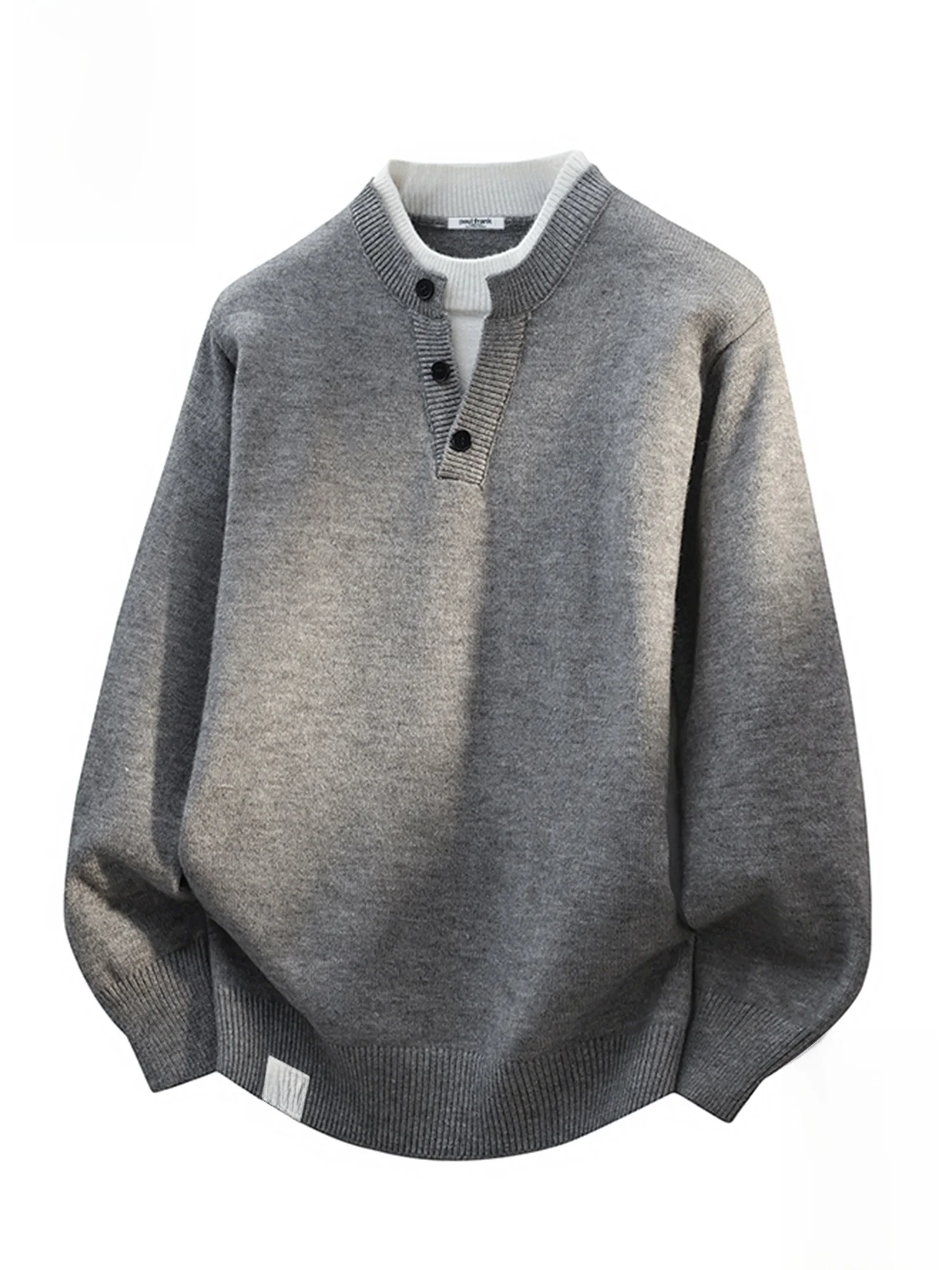 

Мужской вязаный свитер Paul Frank Large-Mouth Monkey с эффектом двухслойности, осенне-зимний, новый, теплый, свободный, устойчивый к холоду