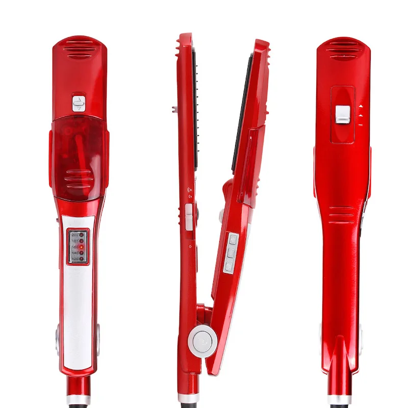 

Profession Steam Hair Straightener Straightening Irons Brush Ceramic Flat Iron Perfect Protection of Hair Straight Hair Iron