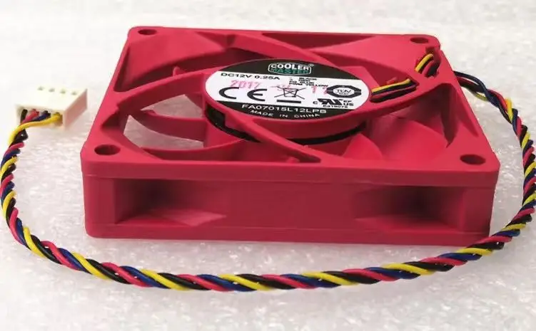 1pcs New 70mm PWM Computer Cpu PC Cooling Fan 7015 70X70X15mm 4P 4-Pin PWM Speed Regulation FA07015L12LPB DC 12V 0.25A