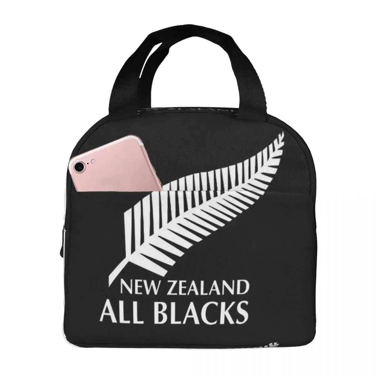 

Термосумка для обедов All Blacks Rugby Hat, осенне-зимняя, утепленная, для женщин, офисная, термоконтейнер для еды, сумка-тоут для ланч-боксов